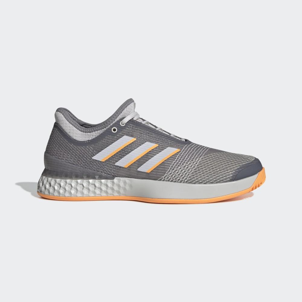 Pantofi Tenis Adidas Adizero Ubersonic 3 Barbati Romania - Gri/Portocalii EF1153